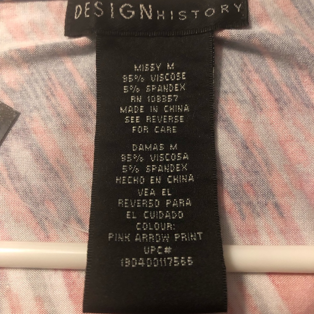 NWT Design History Missy Pink Arrow Print High -Low Maxi Dress - Picture 3 of 5